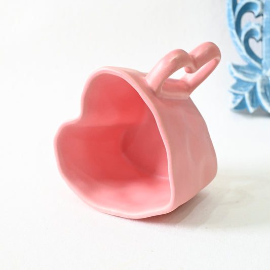 Pink Heart Pinterest Ceramic Mug