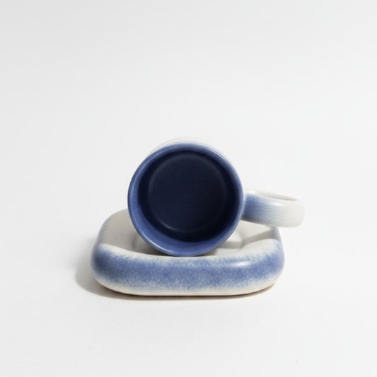 Indigo Cup & Saucer Ceramic Set