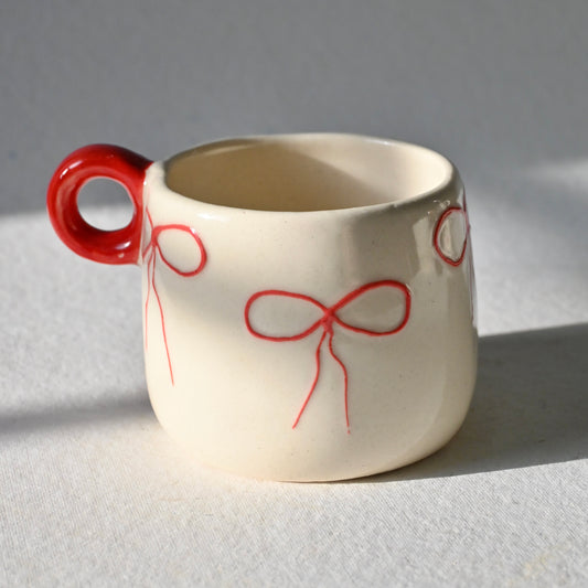 Pink Bow Pinteresty Ceramic Mug