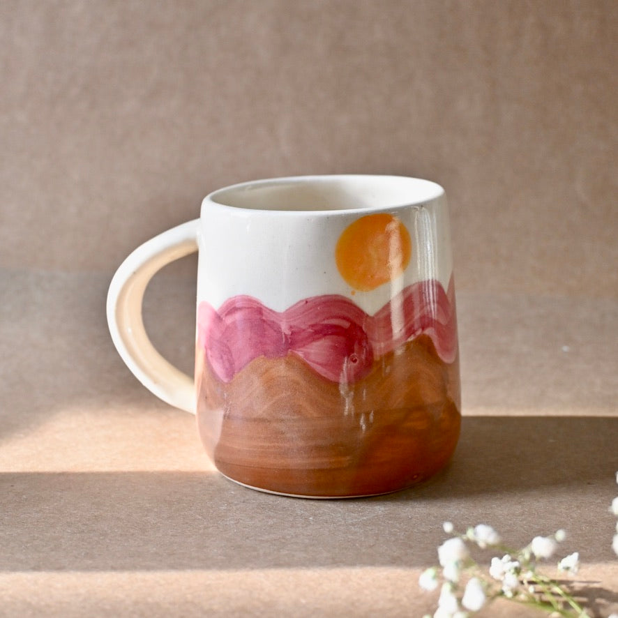 Sunset Handmade Aesthetic Ceramic Mug