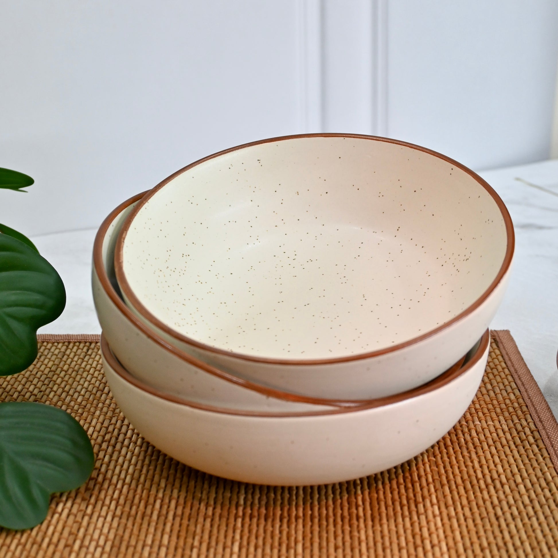 set of seven white ceramic dinner set from saabi house third picture