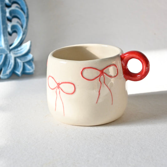 Pink Bow Pinteresty Ceramic Mug