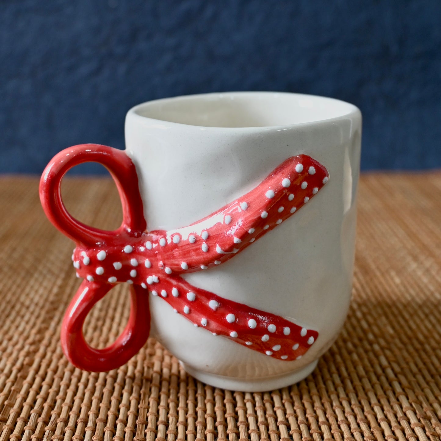 Red Ribbon Cute Aesthetic Mug