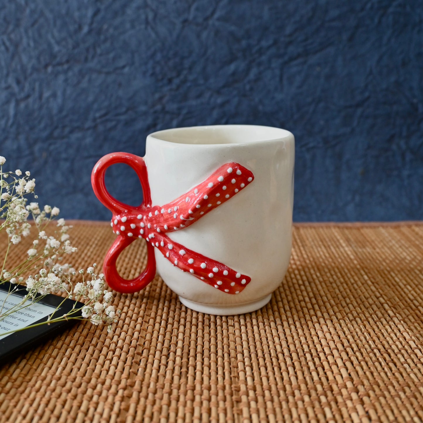 Red Ribbon Cute Aesthetic Mug