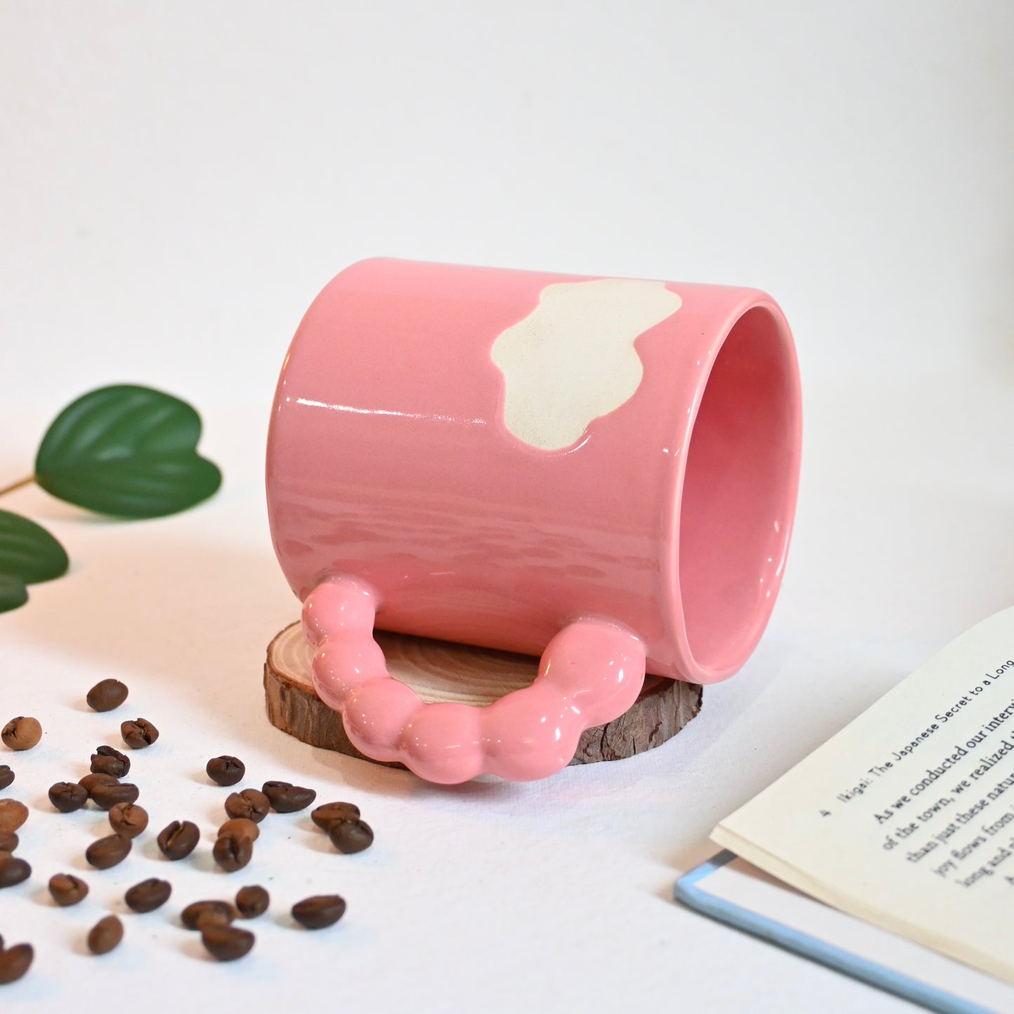 Pink Cloudy Ceramic Mug
