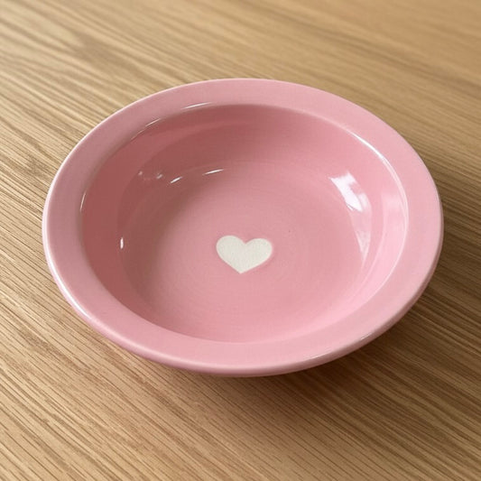 Pink Heart Pasta Bowl