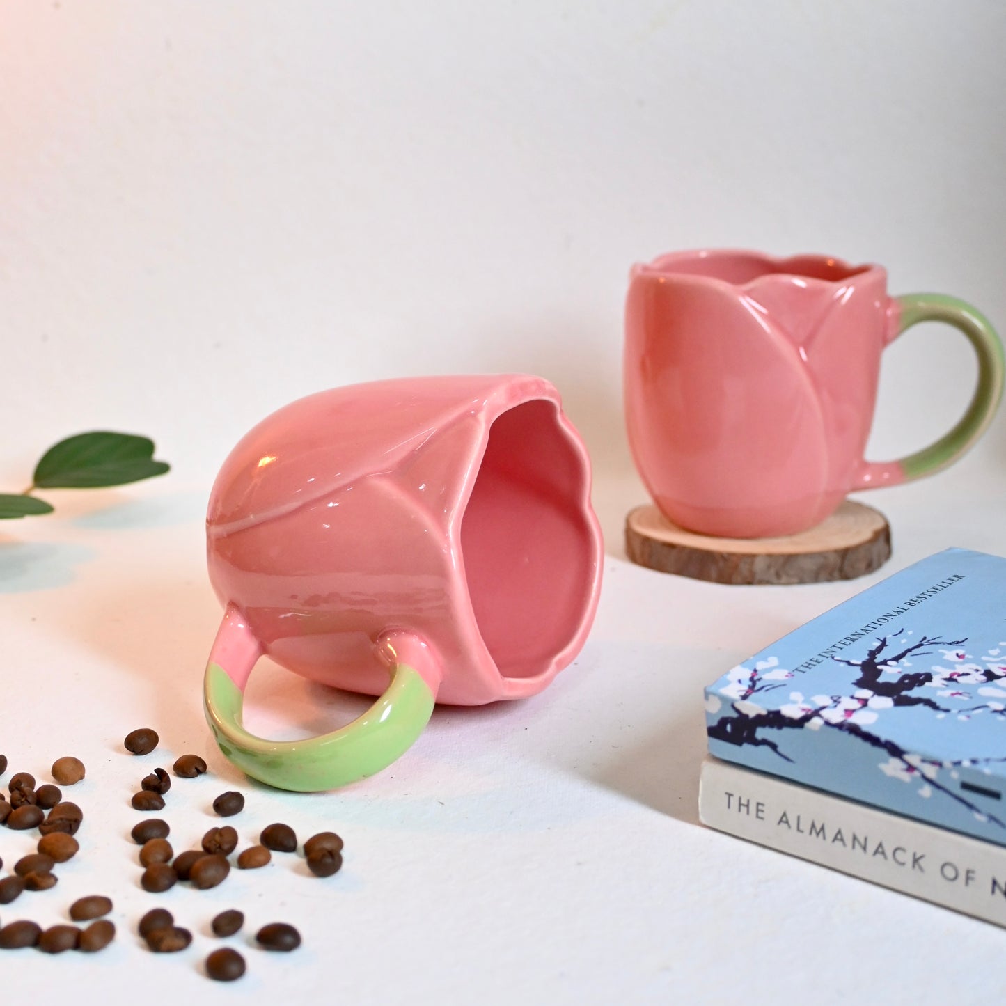 Pink Tulip Ceramic Mug