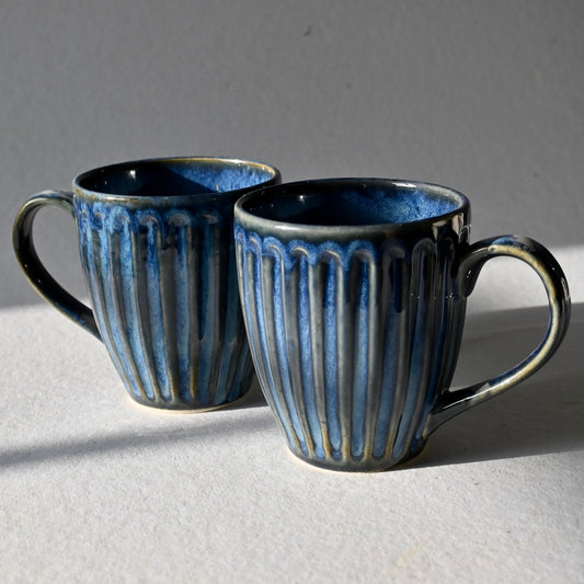 Blue Classy Textured Mug