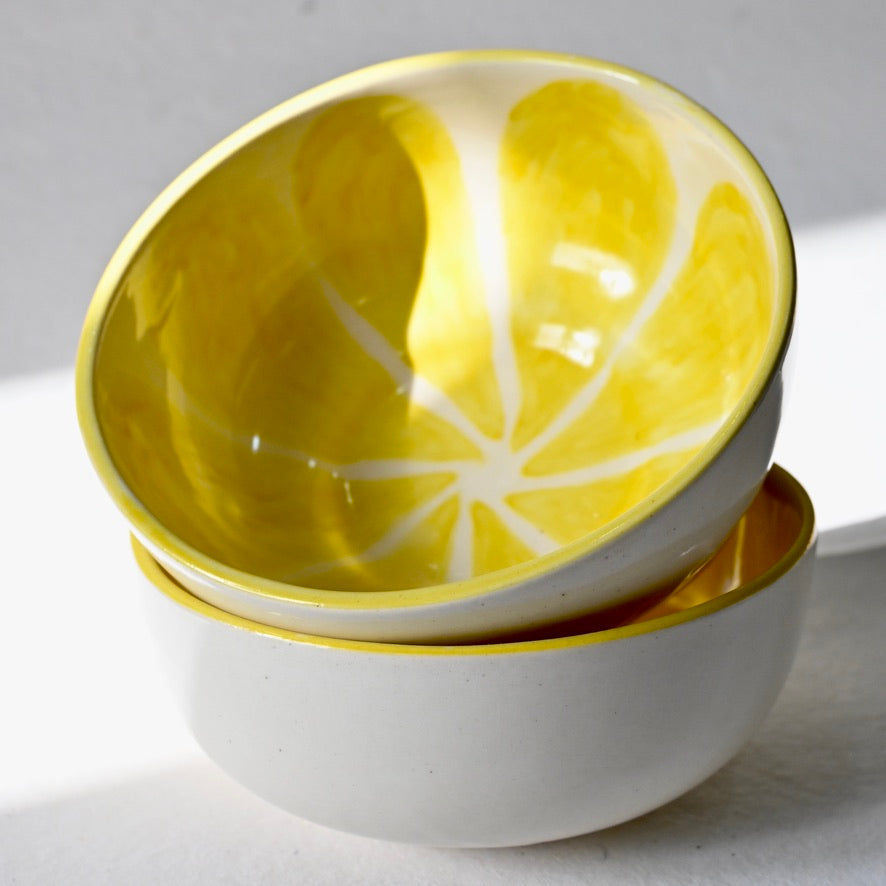 Lemon Zest Handmade Ceramic Bowl
