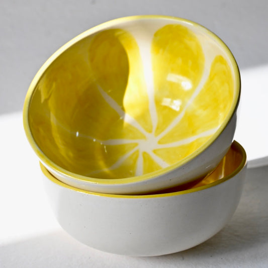 Lemon Zest Handmade Ceramic Bowl