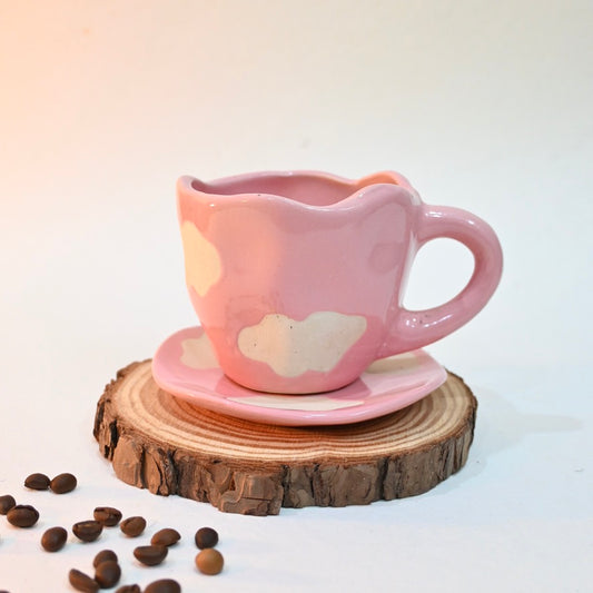 Pink Sky Cup and Saucer