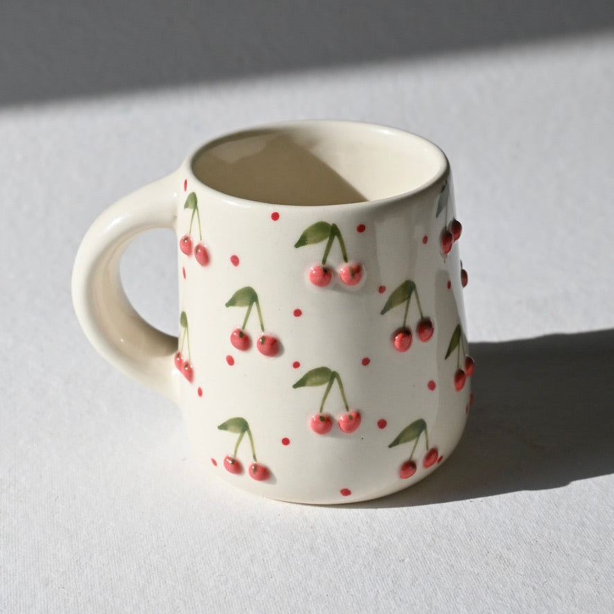 Cherry Pinteresty Mug & Snack Plate Set