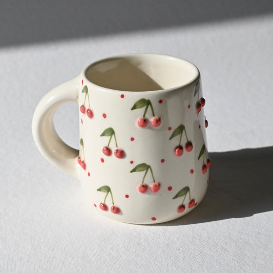 Cherry Pinteresty Mug & Snack Plate Set
