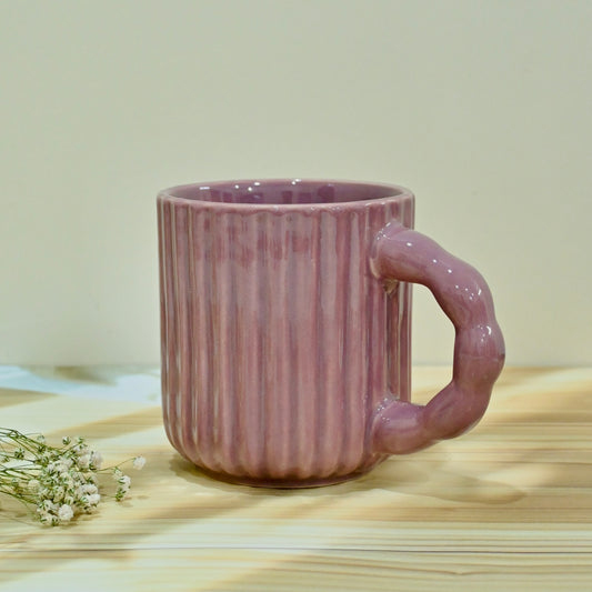 Purple Mauve Textured Mug