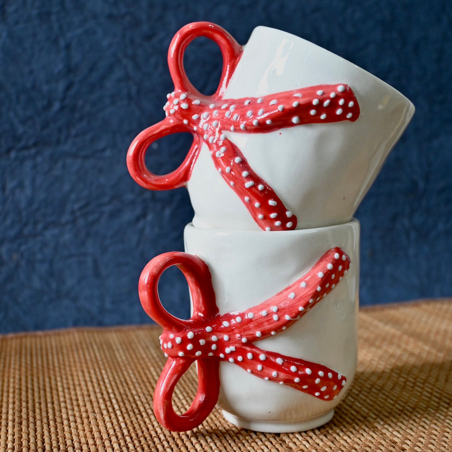 Red Ribbon Cute Aesthetic Mug