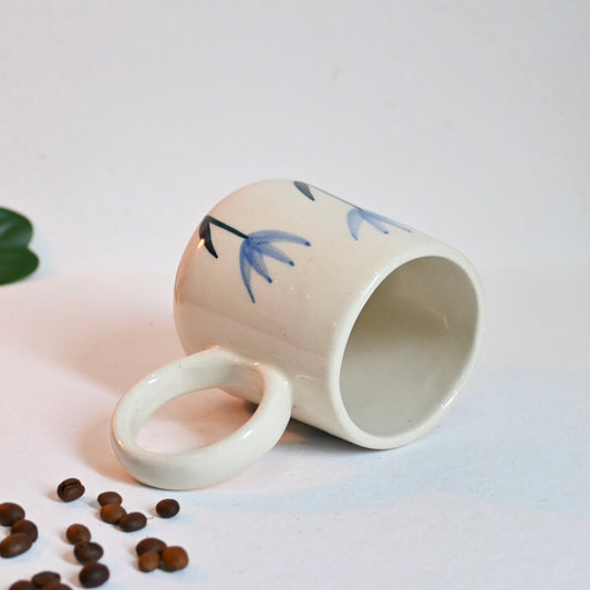 Blue Tulip Ceramic Mug