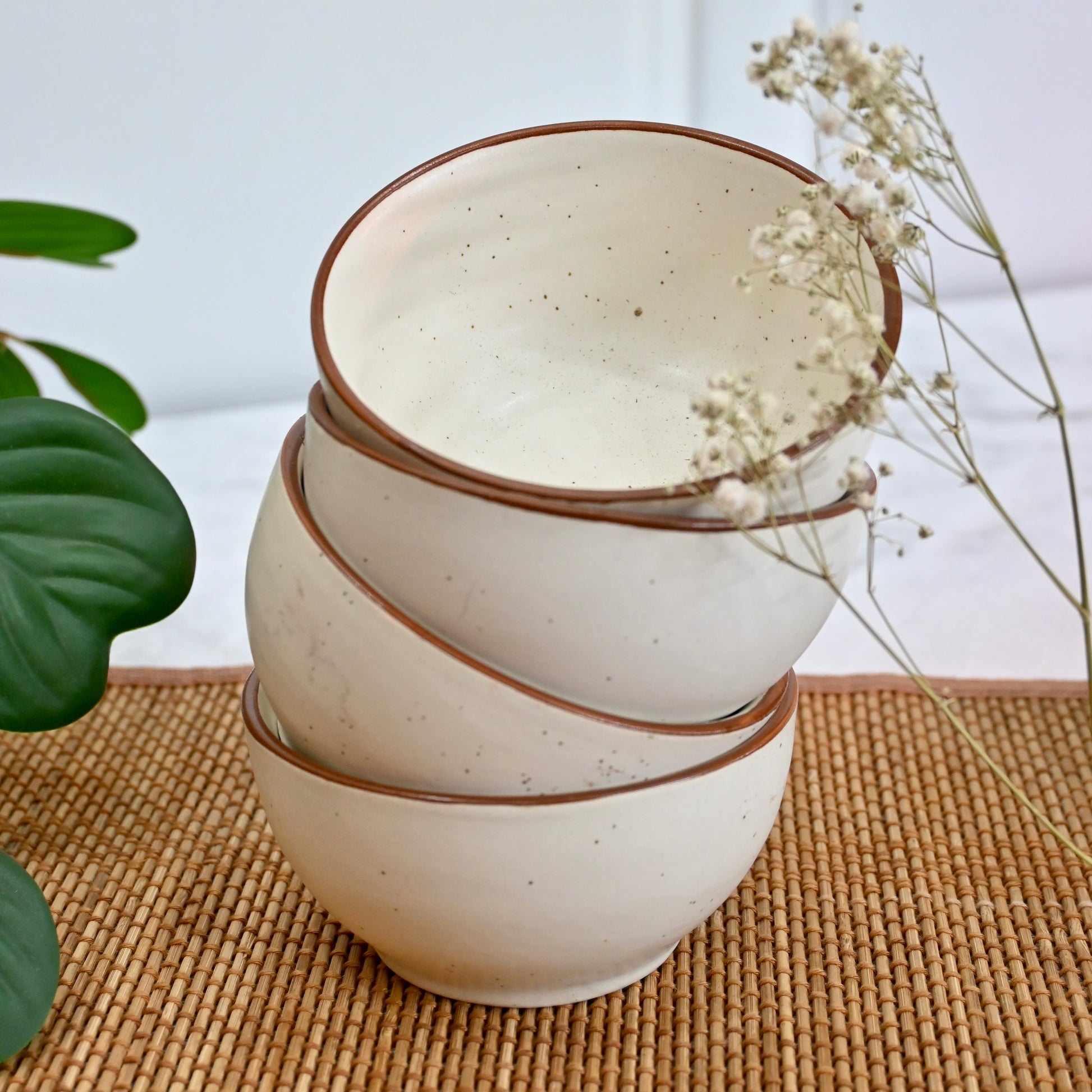 set of seven white ceramic dinner set from saabi house third picture third picture