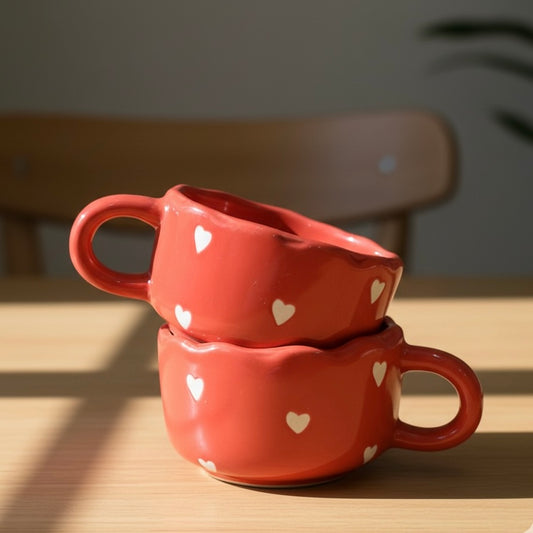 Red Hearts Wavesip Cute Pinterest Mug