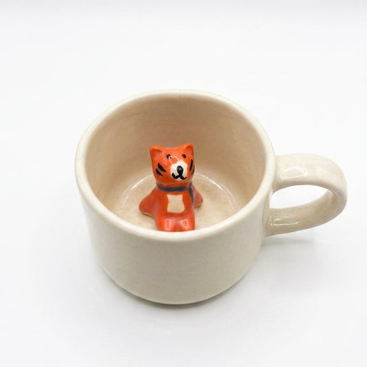 Bade Bhai Ceramic Mug With Cat