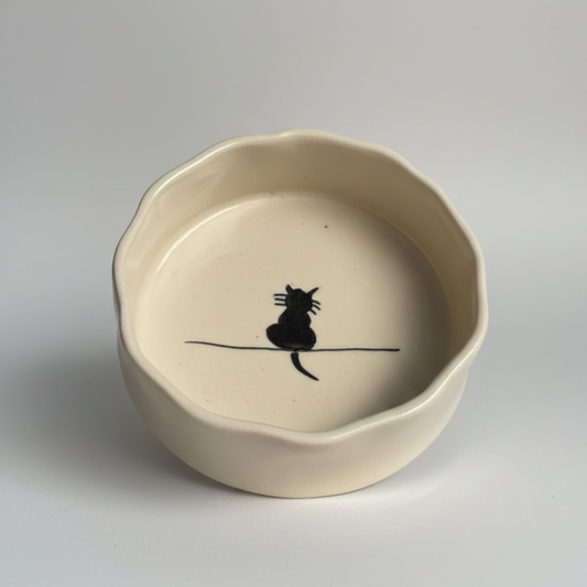 Moonlit Meow Ceramic Set - Cereal Bowl & Mug