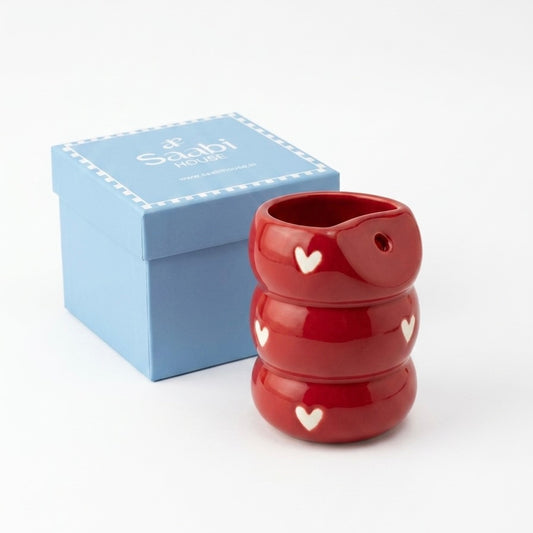 Red Heart Bubble Cute Tumbler