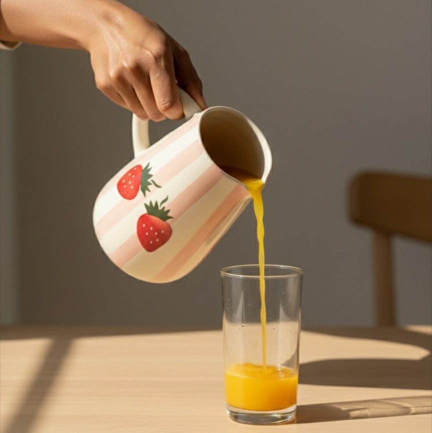 Strawberry Cute Pinteresty Ceramic Jug