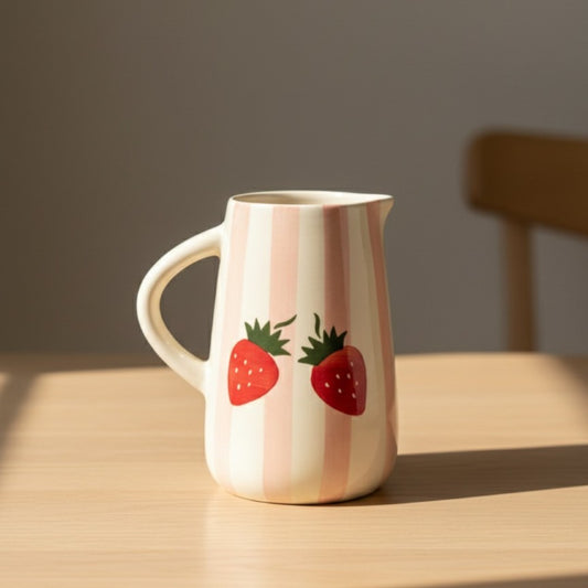 Strawberry Cute Pinteresty Ceramic Jug