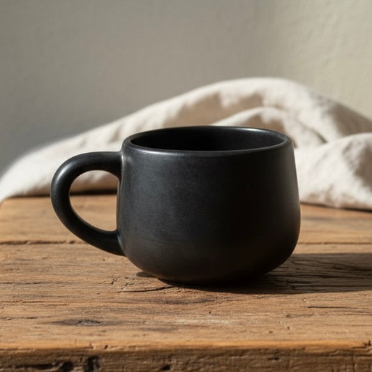 Matte Black Chunky Mug