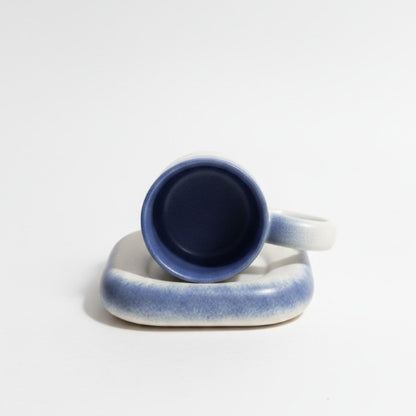 Indigo Cup & Saucer Ceramic Set