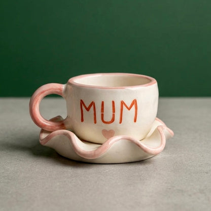 Mom ❤️ Cup & Saucer Set