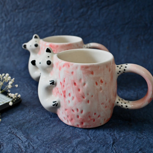 Pink Bear Cute Aesthetic Mug
