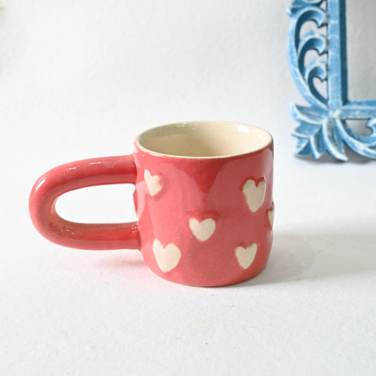 Pink Candy Hearts Ceramic Mug