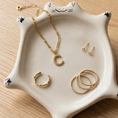 Cat Ceramic Trinket Tray/Plate