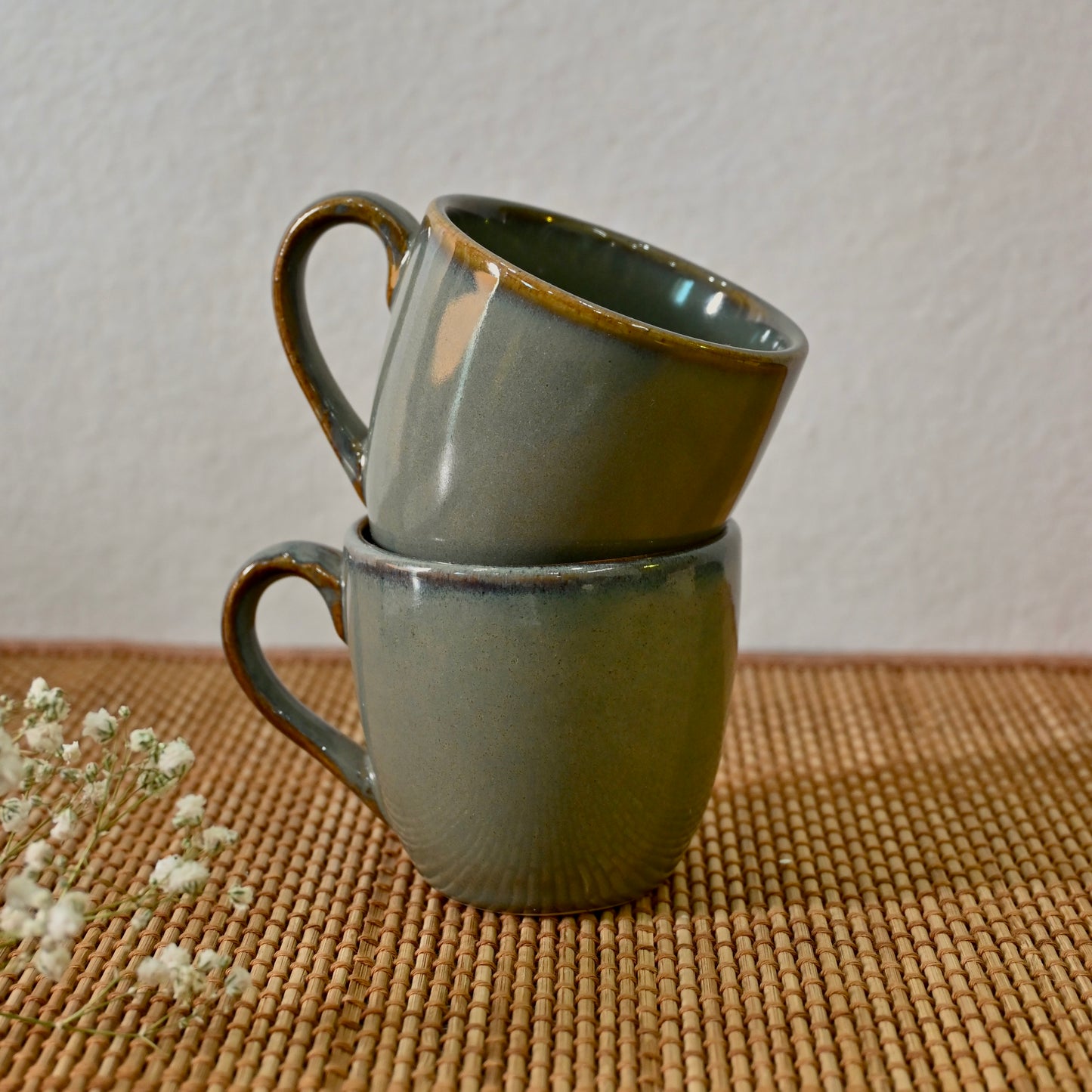 Olive Textured Espresso Cup 60ml