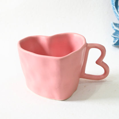 Pink Heart Pinterest Ceramic Mug
