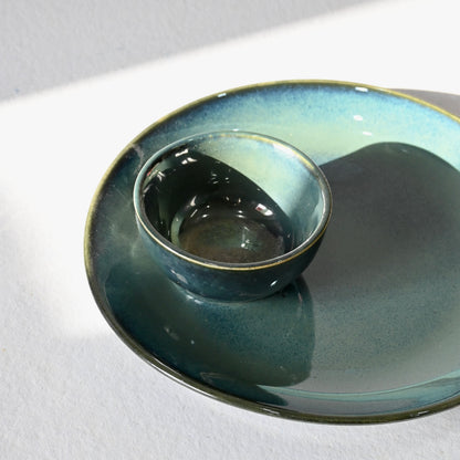 Emerald Handmade Ceramic Dinnerware Set for 1 (2 pcs)