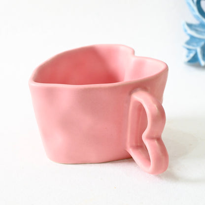 Pink Heart Pinterest Ceramic Mug