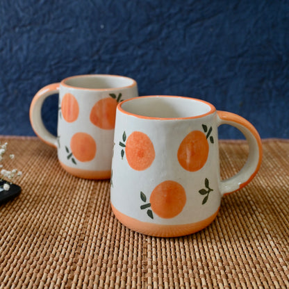 Orange Handmade Ceramic Coffee Mug