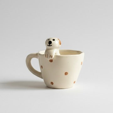 Waiting Puppy Ceramic Mug