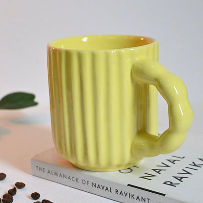 Yellow Textured Mug
