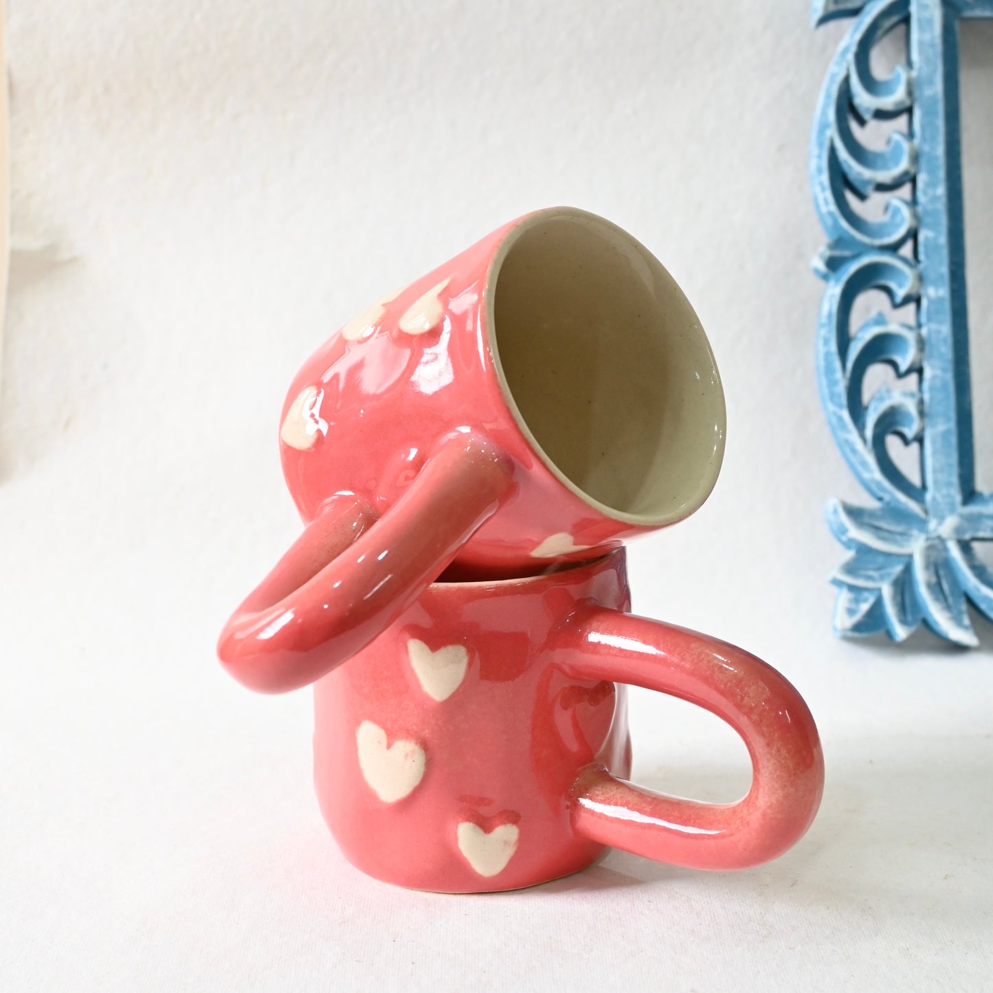 Pink Candy Hearts Ceramic Mug