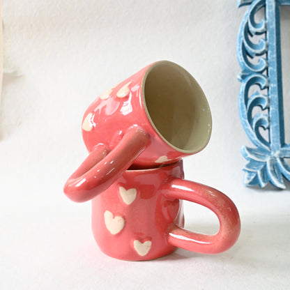 Pink Candy Hearts Ceramic Mug
