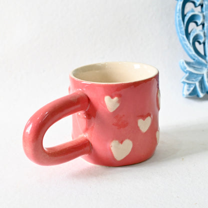 Pink Candy Hearts Ceramic Mug