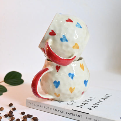 Multi Heart Ceramic Mug