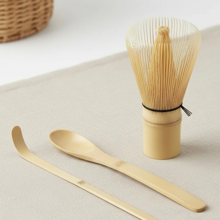 Bamboo Matcha/ Ube Whisk Set (Chasen & Chashaku)