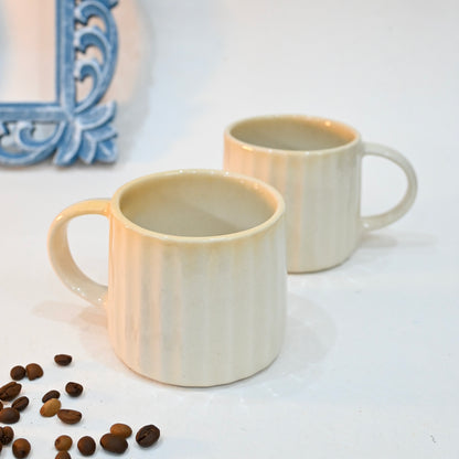 Vanilla Textured Ceramic Mug