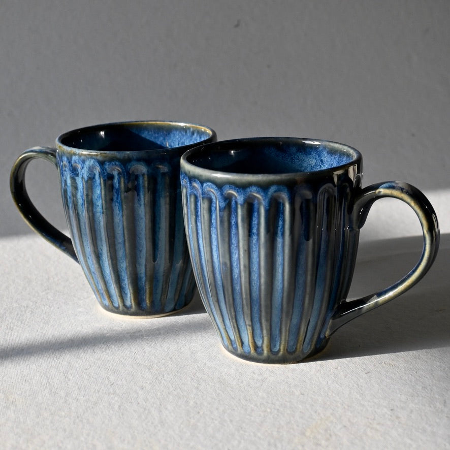 Blue Classy Textured Mug