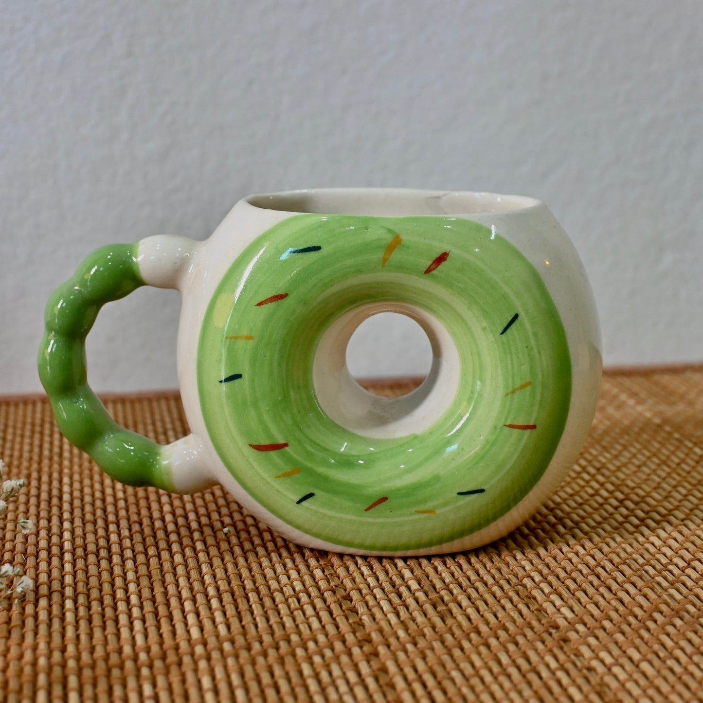 Green Donut Cute Pinteresty Mug