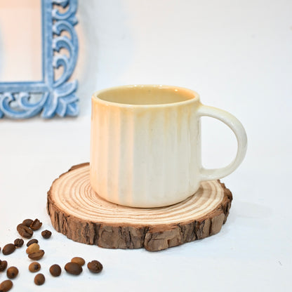 Vanilla Textured Ceramic Mug