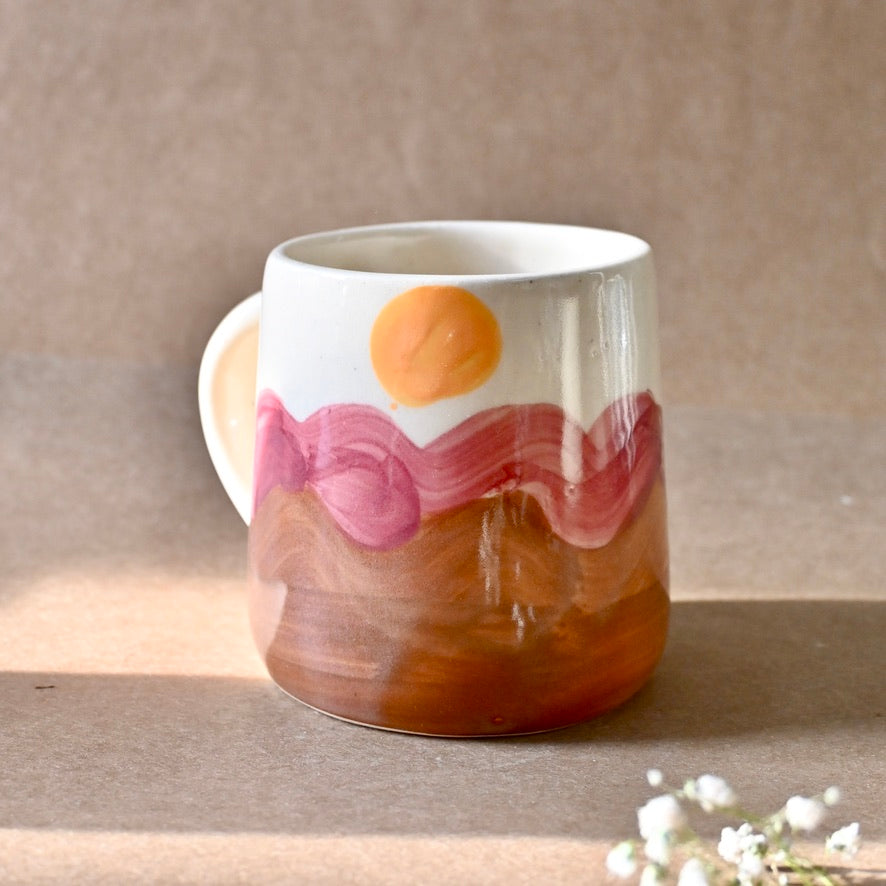 Sunset Handmade Aesthetic Ceramic Mug